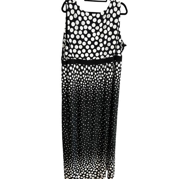 Catherine's Womens Dress Maxi 3X 26/28 Polka Dots Beach Empire Waist Sleeveless - Picture 7 of 14